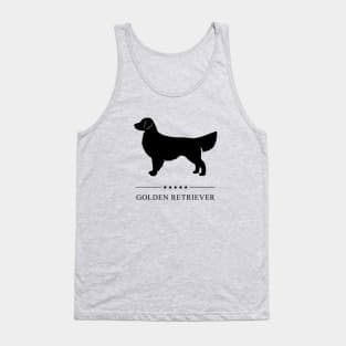 Golden Retriever Black Silhouette Tank Top